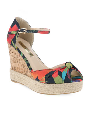 Marie Claire Casual Printed Wedge Sandals Multi | Zando