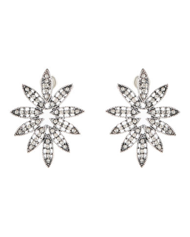 Lily & Rose Diamante Stud Earrings Silver-Tone | Zando